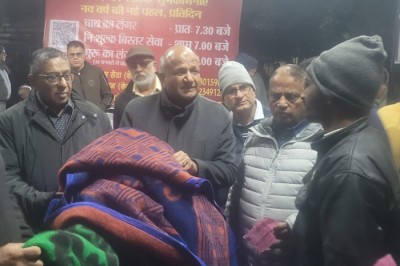 Inaugurated free evening food, blanket, and mattress service for the needy at PGIMS Rohtak, started by Sati Bhai Sai Dass Sewa Dal